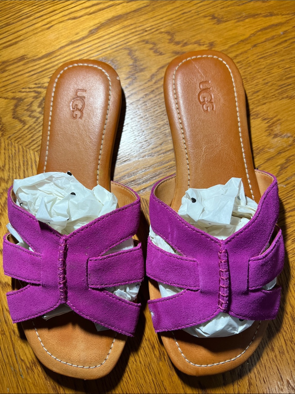 UGG Women's Suede Slide Sandals in Bright Pink